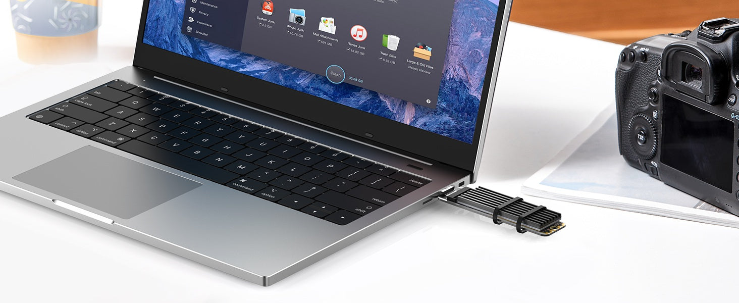 M Key ve B+M Key için ACASIS NVME/SATA M.2 - USB 3.1 Gen 2 SSD Okuyucu