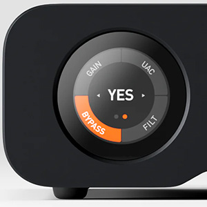 Fosi Audio ZH3 : screen with bypass function enabled