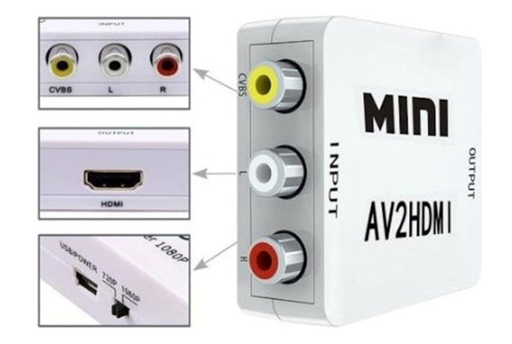 Powermaster PM-12857 RCA AV To HDMI Çevirici