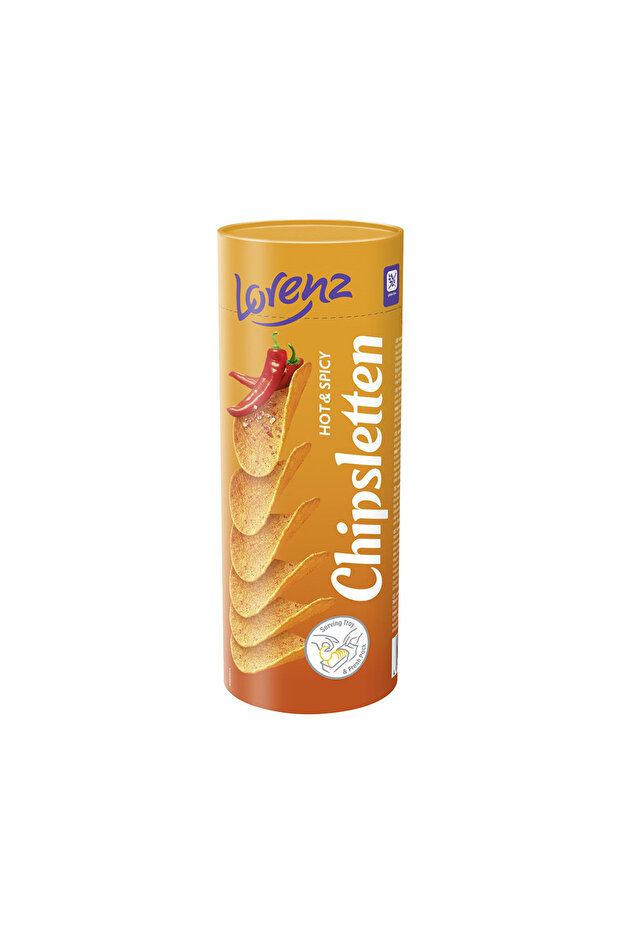 HOT & SPICY FLAVOUR CHİPSLETTEN 100 GR *3'LÜ - 1