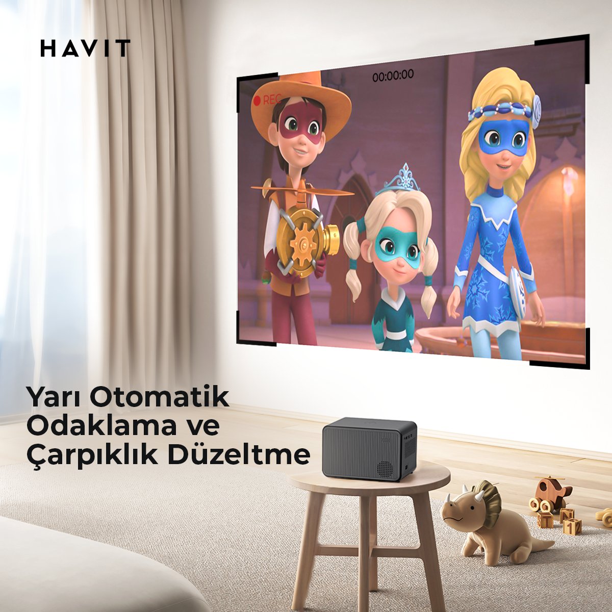 Havit PJ211 Pro Projeksiyon Cihazı 4