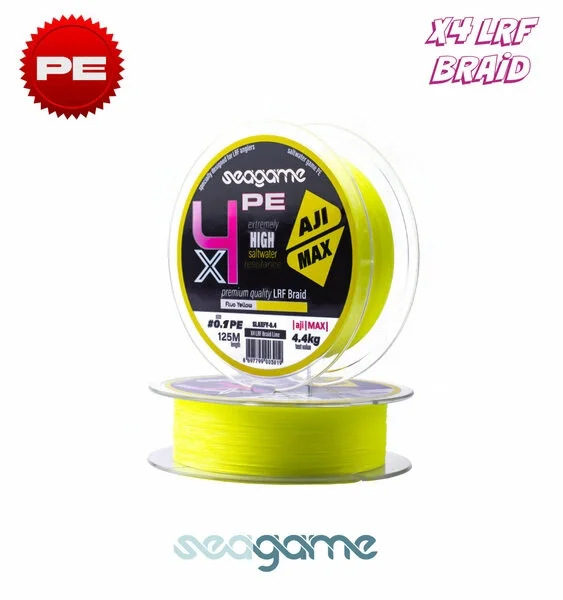 Seagame Ajı Max X4 Pe 125M #0.5 Fluo Yellow Aji Misinası Fiyatı