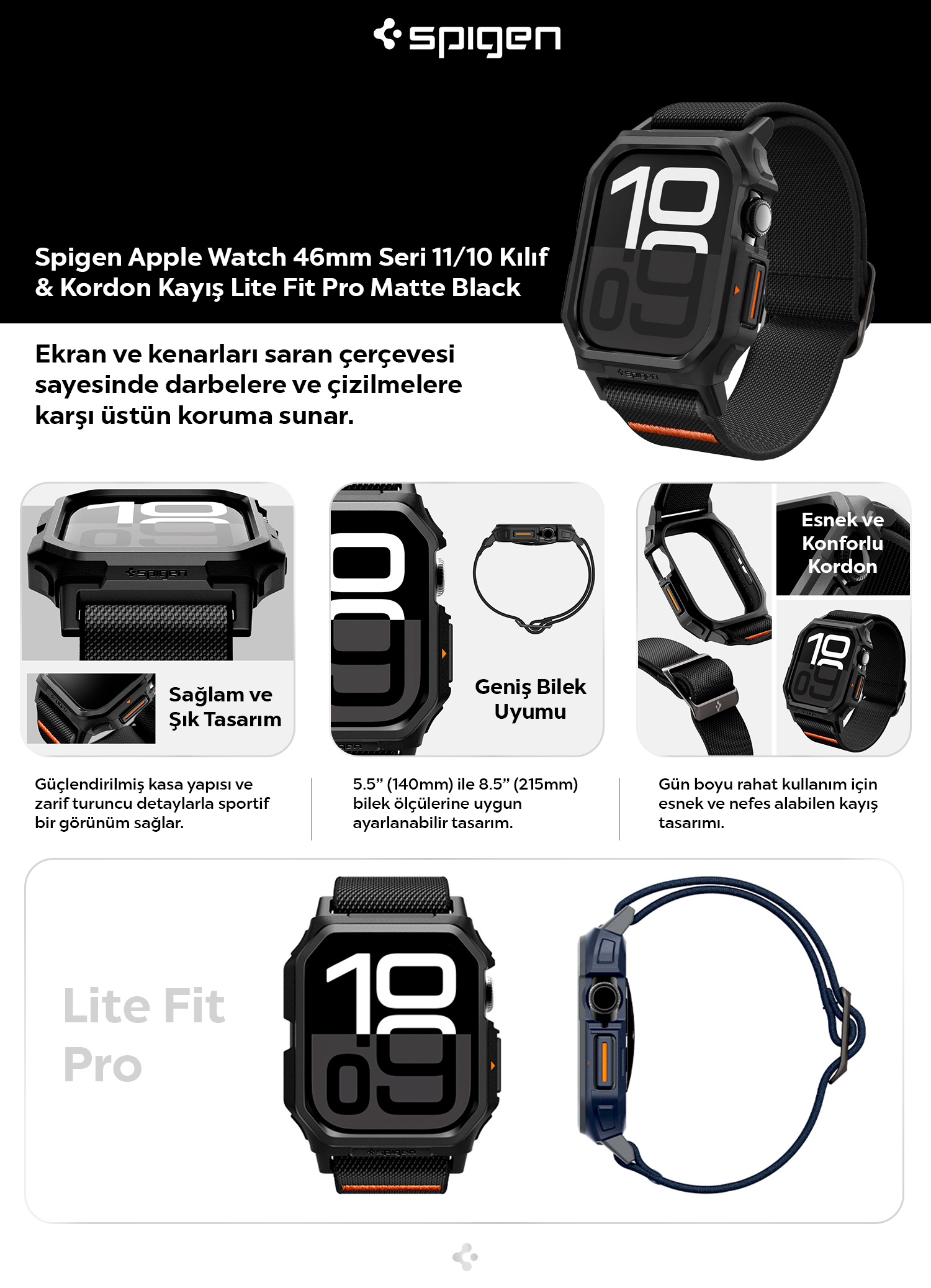 Spigen Apple Watch 42MM Seri 10 Kılıf