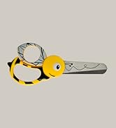 Fiskars çocuk hayvan makası, arı motifli, 4 yaşından itibaren, uzunluk: 13 cm, sağ ve sol elini kullananlar için...