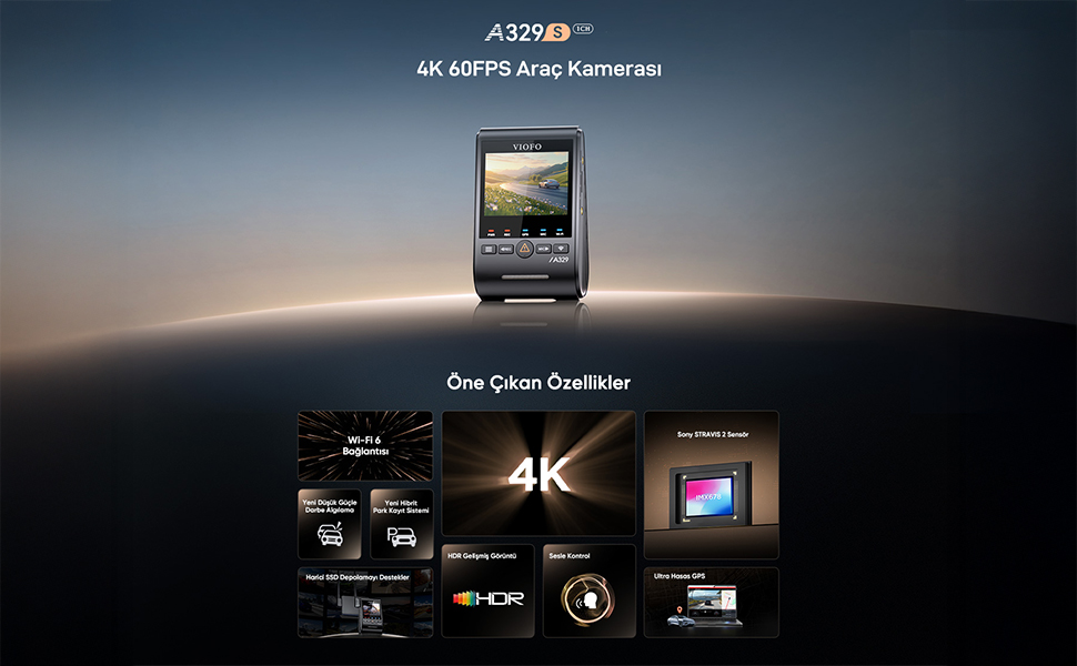 Viofo A329S, A329S, ARAÇ KAMERASI, KAMERA, VİOFO