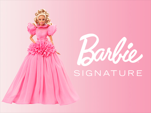 Amazon.co.jp: バービー(Barbie) ピンクコレクション ３ 【シグネチャーGOLD】【コレクター向け】 HCB74 : おもちゃ