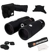 Celestron 71407 TrailSeeker ED 10 x 42 çatı prizma dürbün, tam sertleştirilmiş lensler, BaK-4 Pris...
