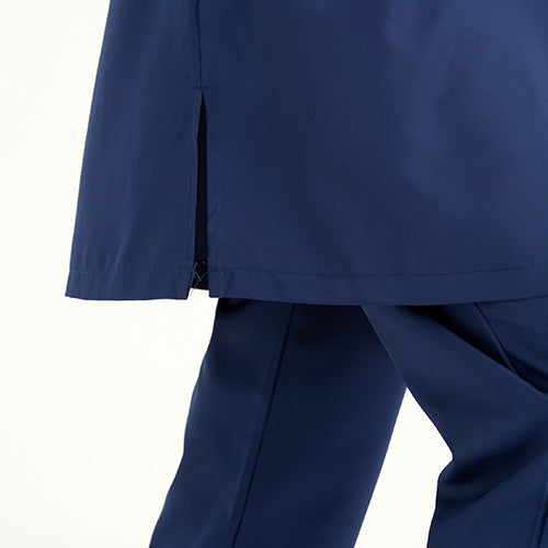 Yırtmaç detayı - Lacivert tam kapalı mayo