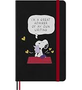 Moleskine Peanuts Astarlı Defter, Sert Kapaklı Snoopy Tasarım Defter, Yer İşareti ve Temalı St...