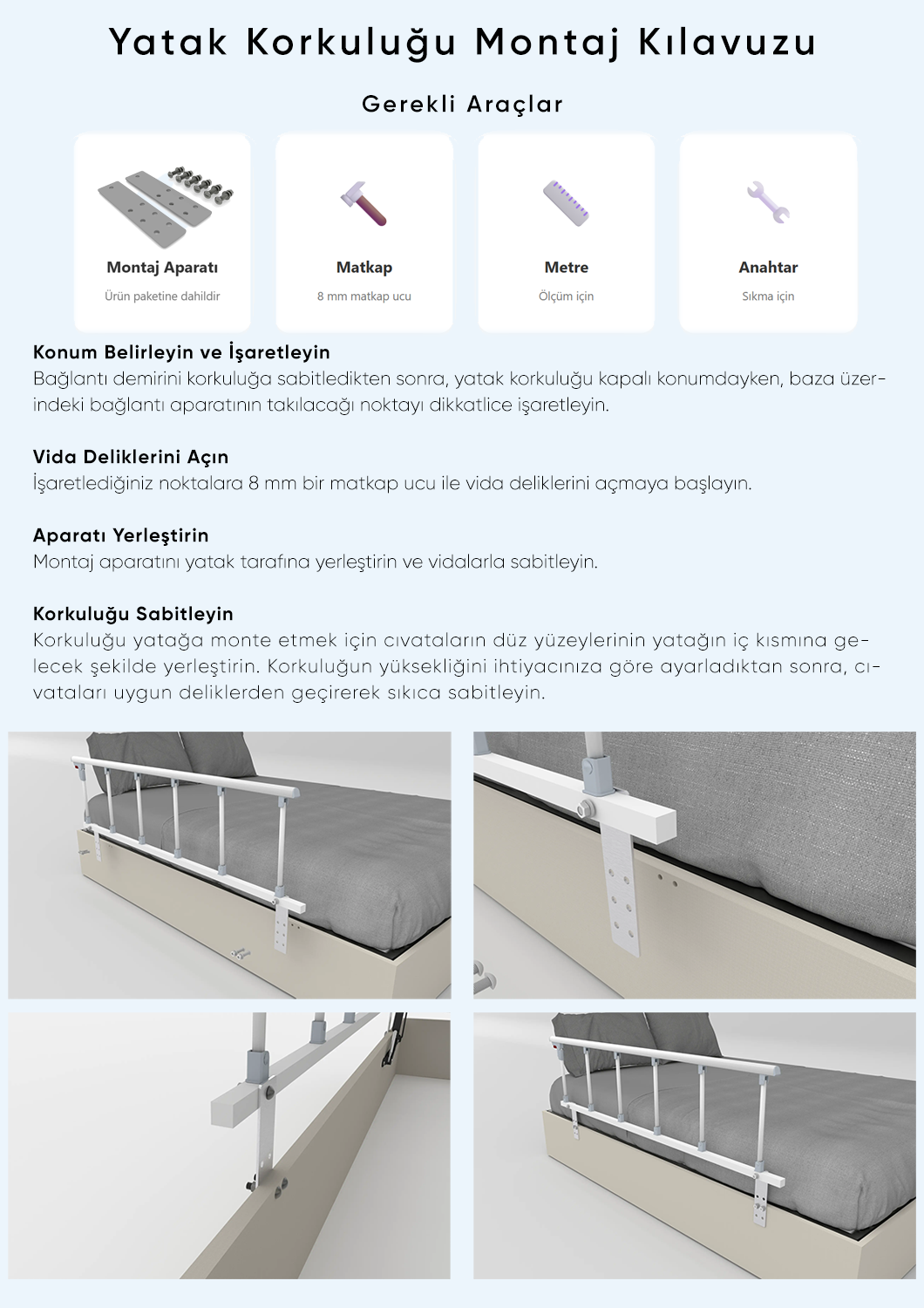 Yatak Korkuluğu Montaj