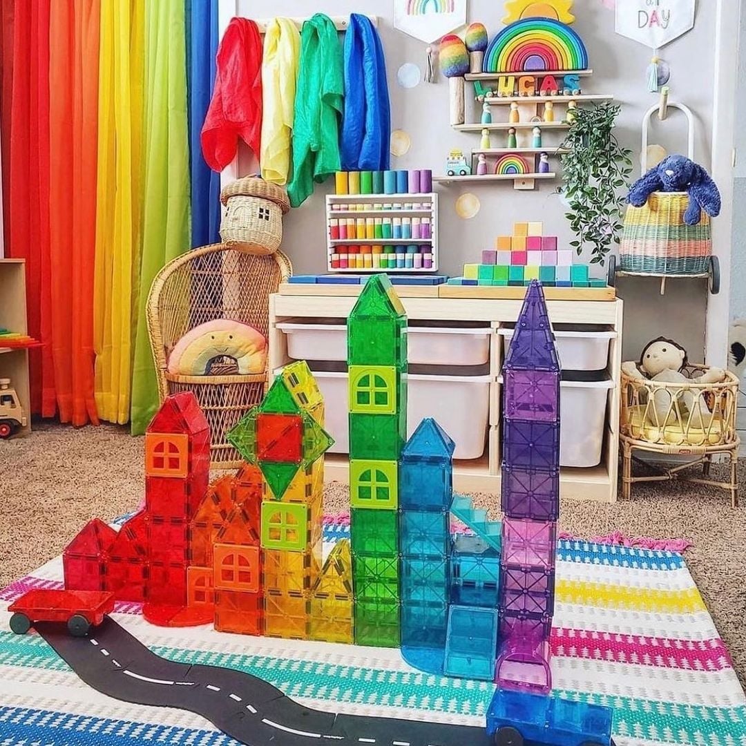 magna tiles inşaat blokları örneği
