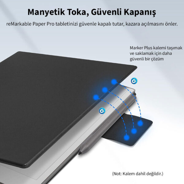 remarkable paper pro kilif manyetik toka marker plus destek