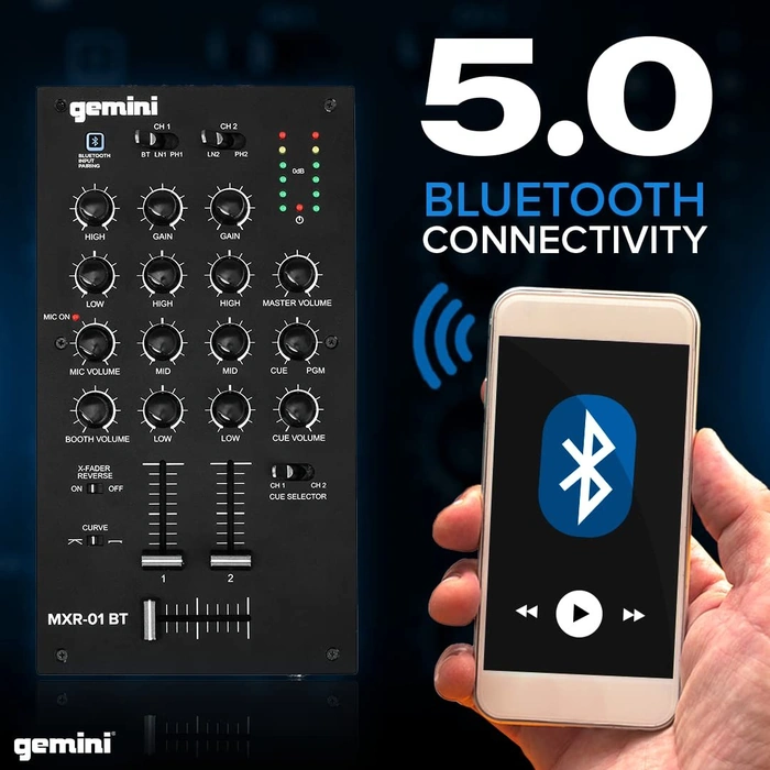 Gemini MXR-01BT 2-Kanal Bluetooth Destekli DJ Mikser 2