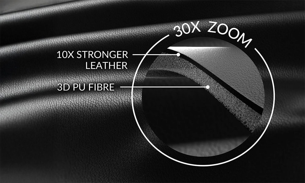 10 Kat Daha Güçlü Deri 3D PU Fiber