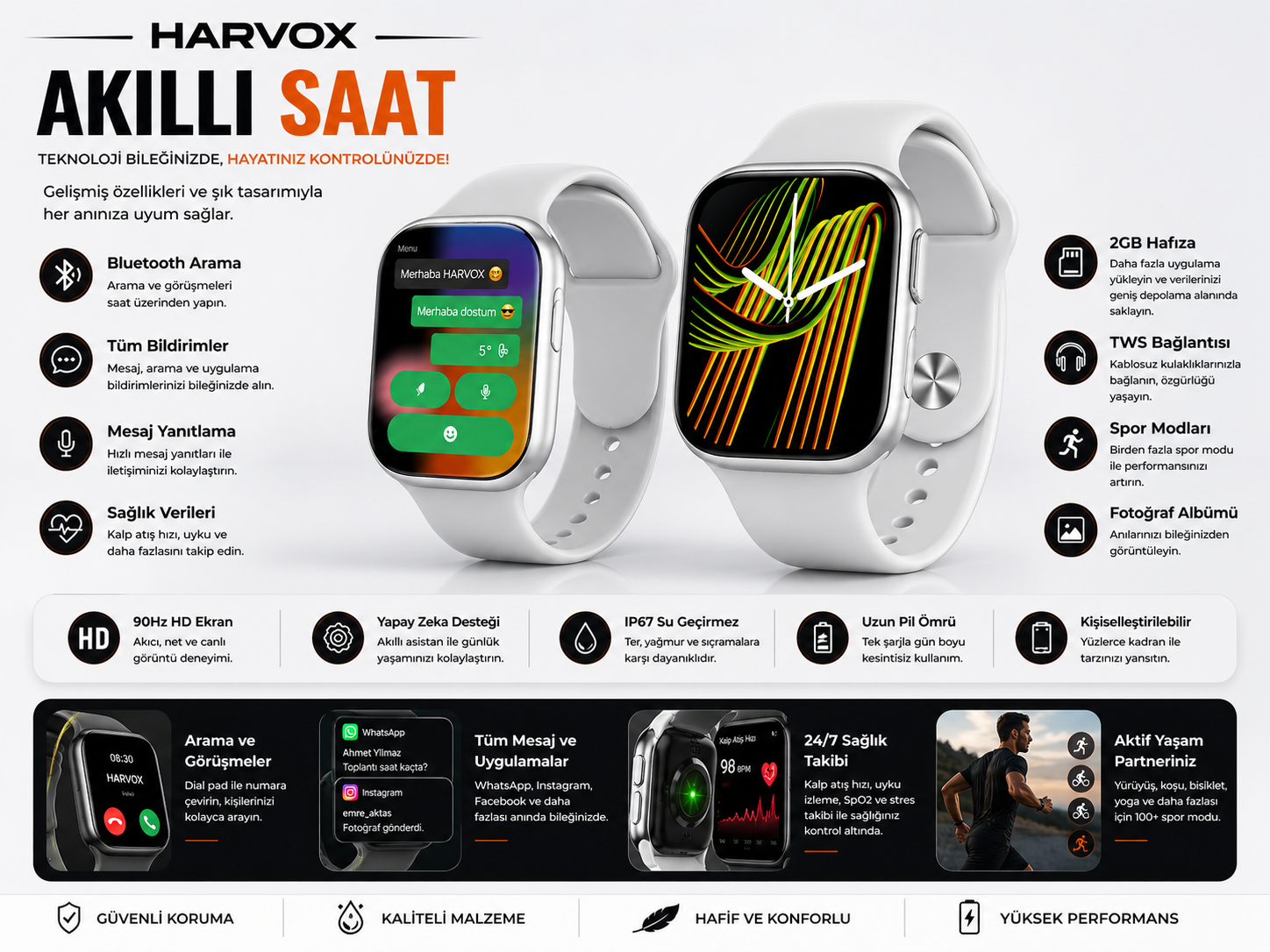 HARVOX Akıllı Saat Ürün Görseli