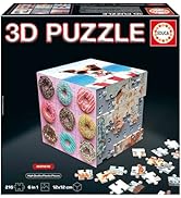 Educa - 3D Yapboz Küp Estetik | 216 parçalı 3D küp şeklinde yapboz | 6 adet 36 P Yapboz...