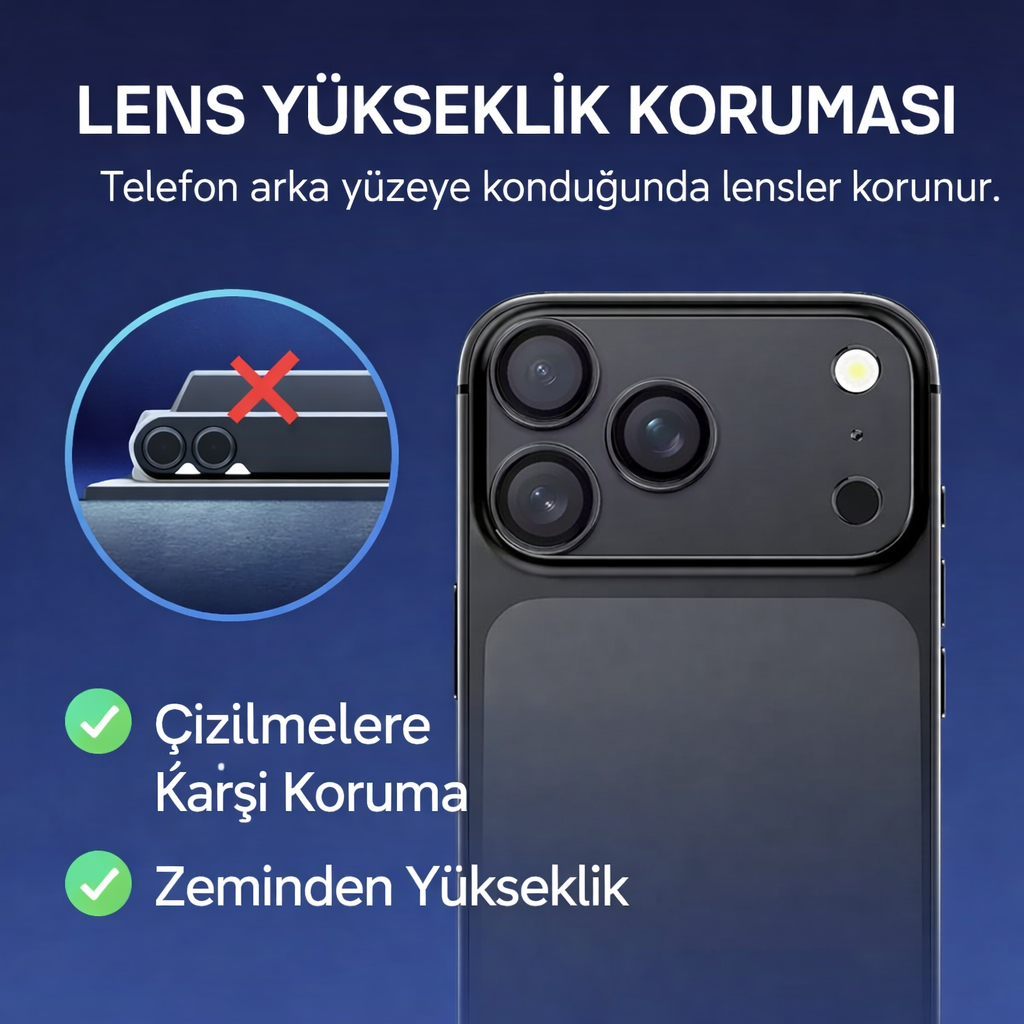 9H Temperli Cam Kamera Lens Koruyucu
