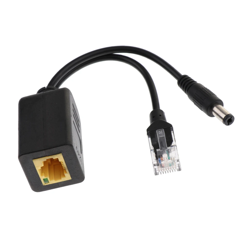 IEEE 802.3af PoE Splitter Power Over Ethernet 24V to12V POE Adapter Cable High Speed