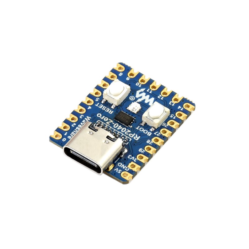 Waveshare RP2040-Zero üstten ürün görünümü