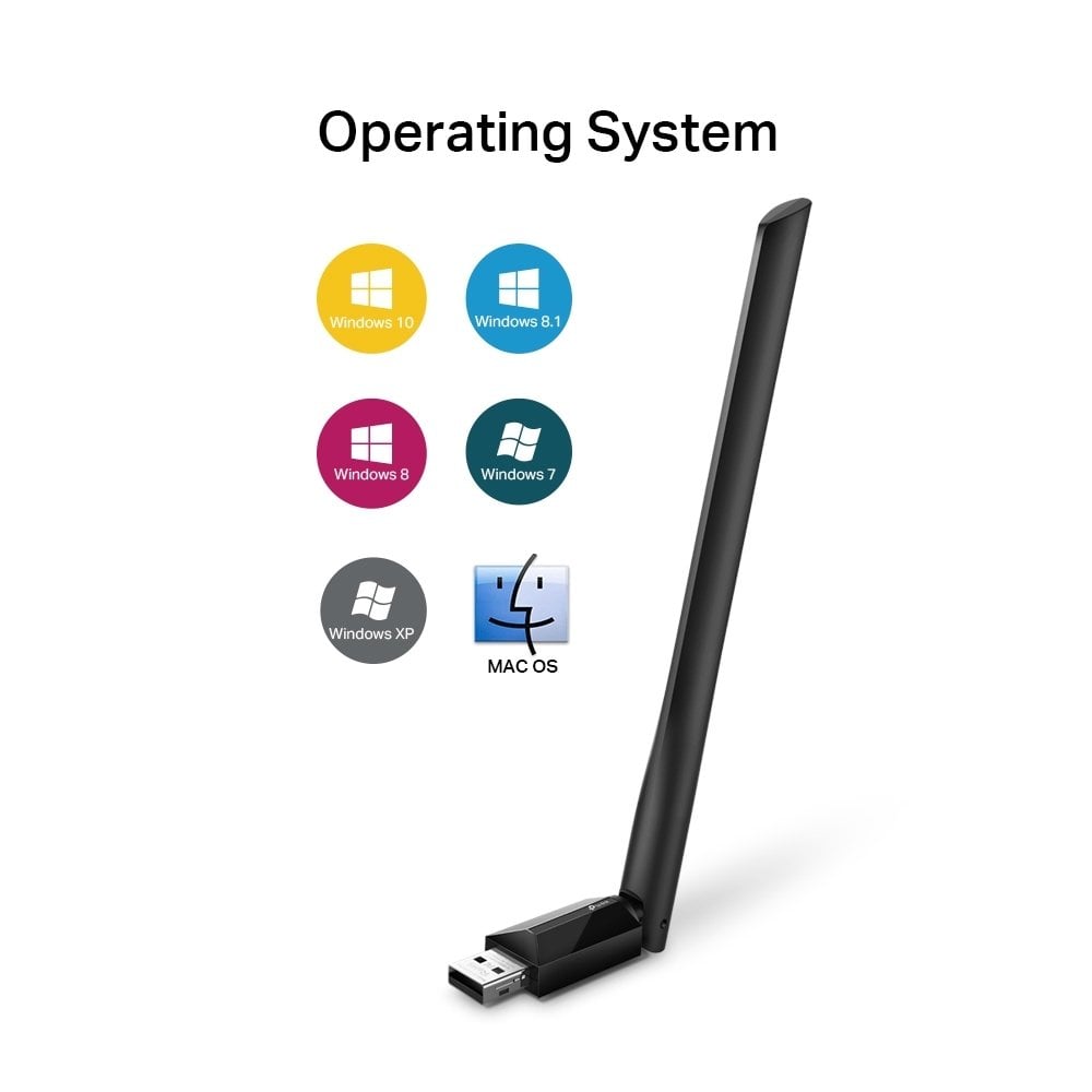 TP-Link Archer T2U Plus AC600 600 Mbps Dualband Antenli USB Wireless Adaptör