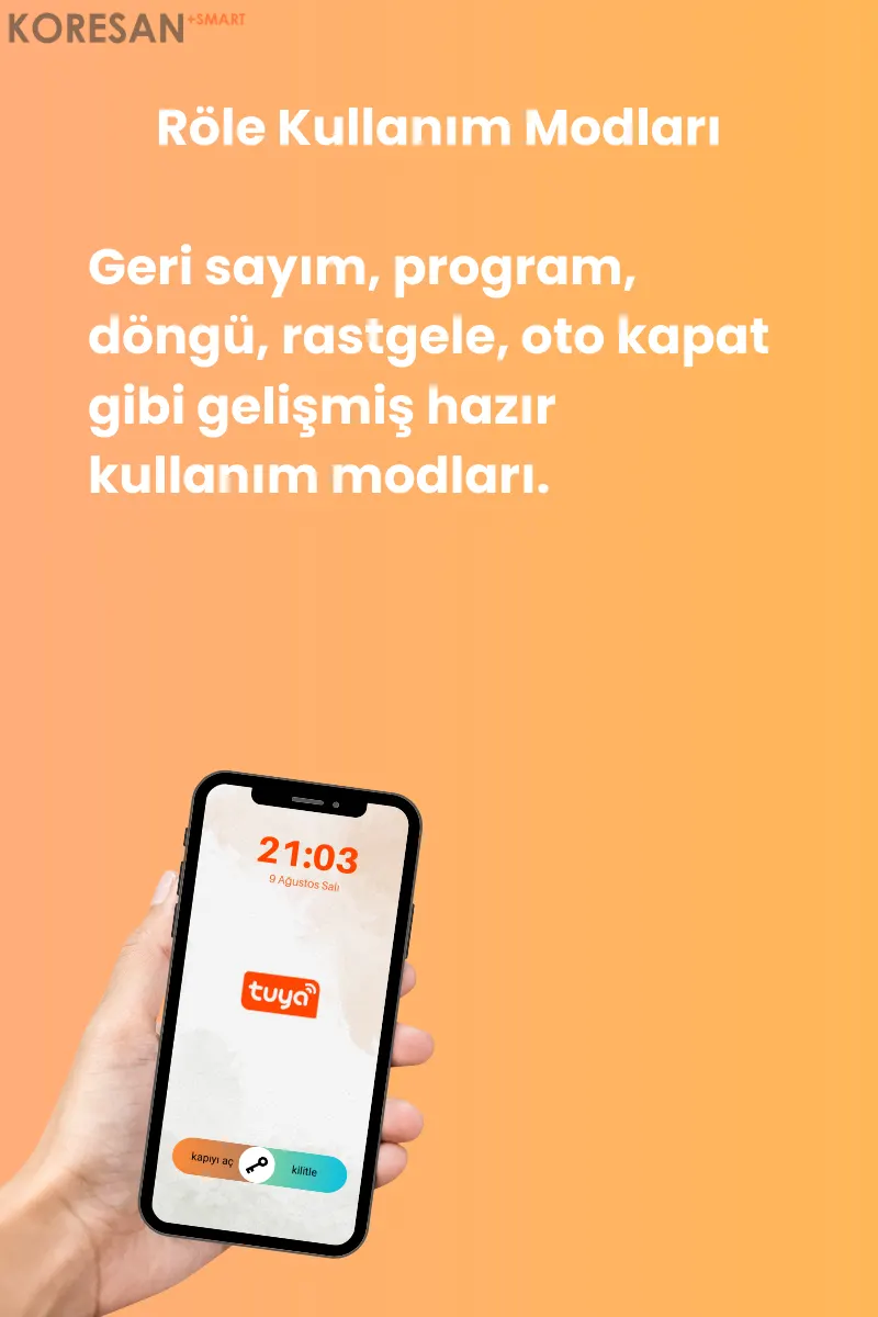 Zigbee Kuru Kontak Röle geri sayım programlama ve kullanım modları