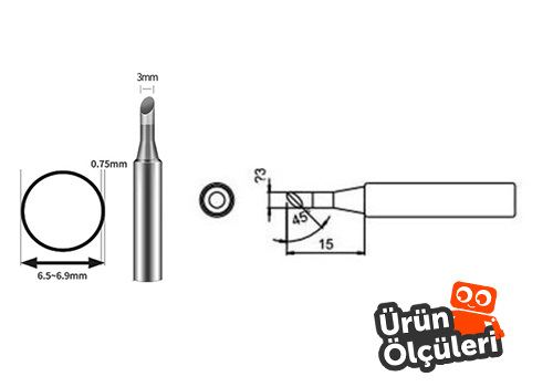 Bakon 600-3C Havya Ucu Ölçüleri