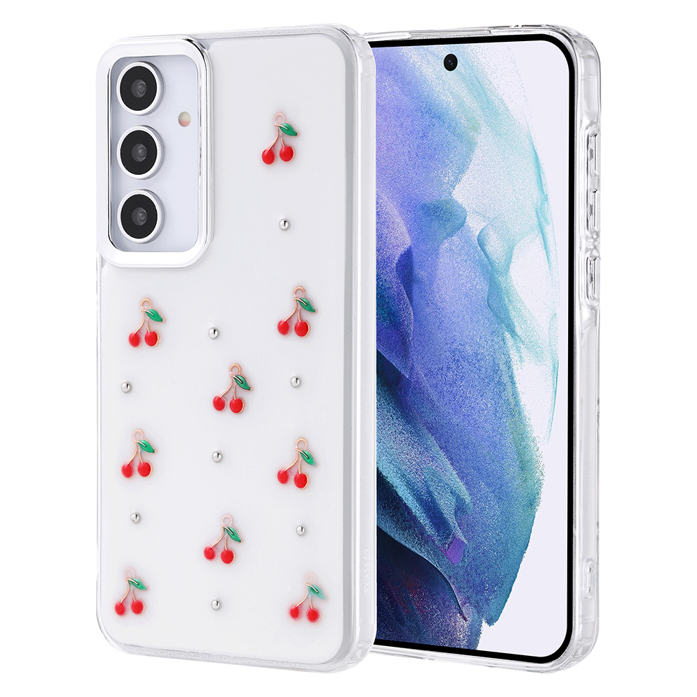 Galaxy A55 Kılıf Airbag Tasarımlı Simli Şeffaf Zore Kutup Kapak - 3