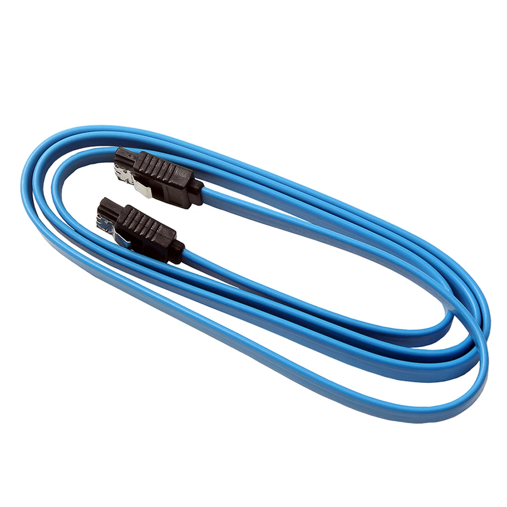 SATA III SATA3 SATA 3.0 Data Cable Straight Hard Drive cable + Locking Clips