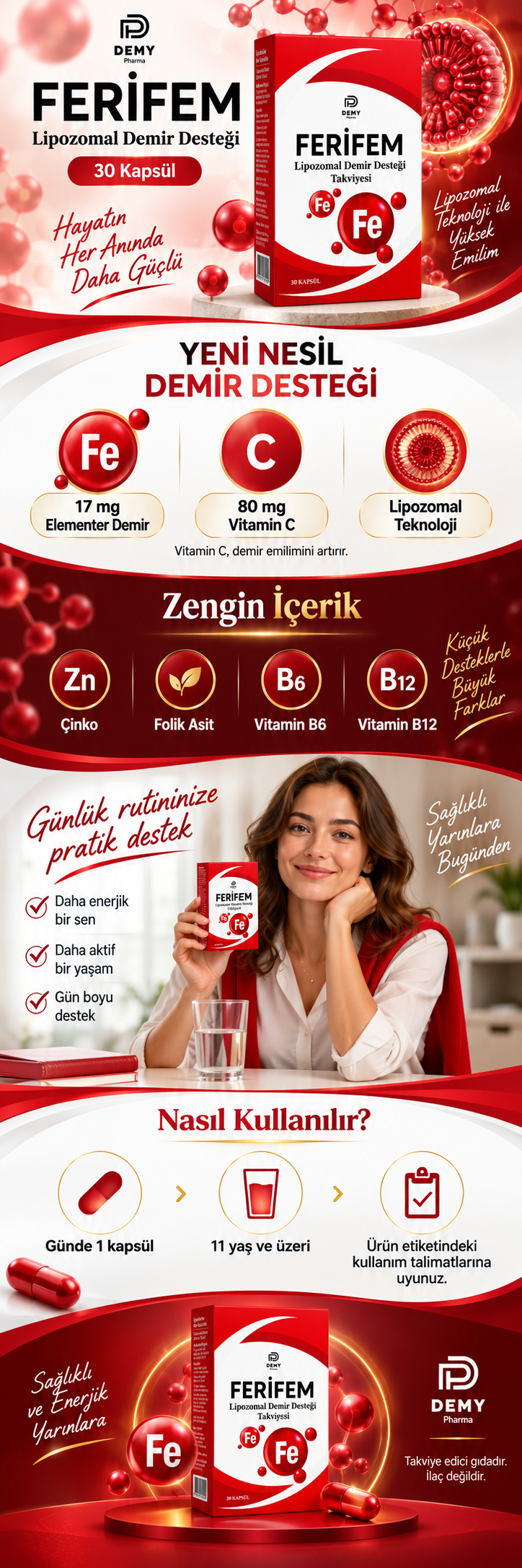 Ferifem Lipozomal Demir Desteği