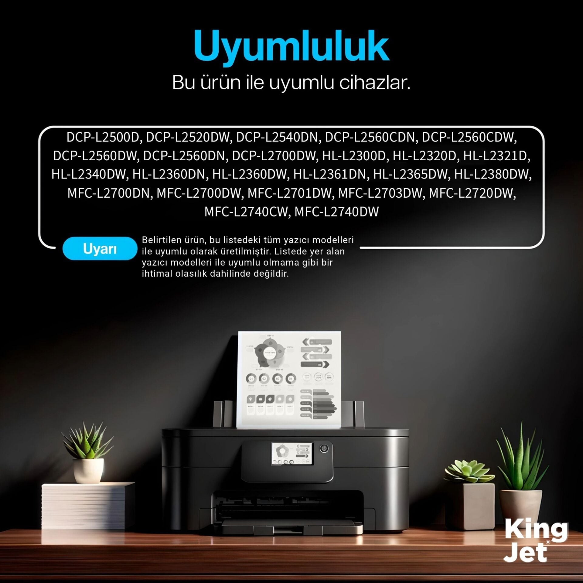 KingJET DR-2305 Uyumlu Yazıcılar