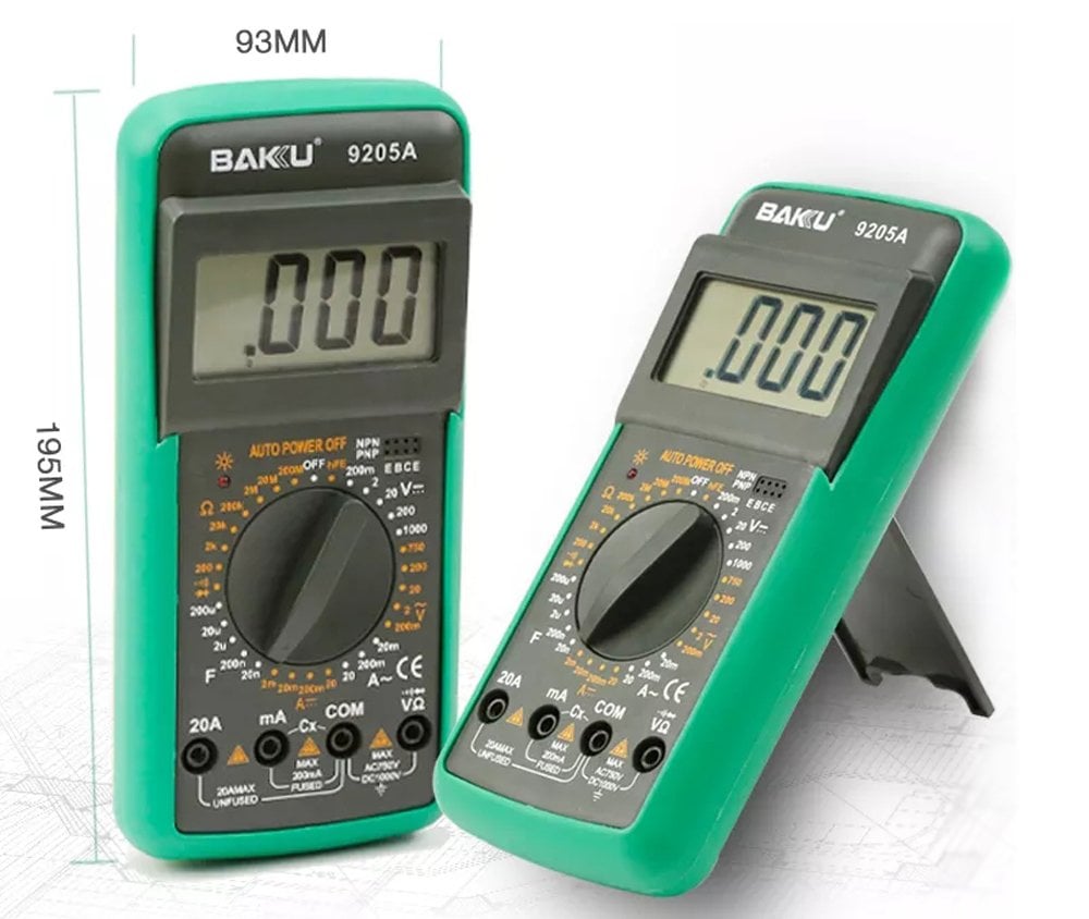 BAKU BK-9205A DIGITAL ÖLÇÜ ALETİ 