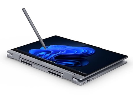 İş işleri ve profesyoneller için üretilen Lenovo ThinkBook 14 2'si 1 arada Gen 5 dizüstü bilgisayar sizinle birlikte hareket eder.