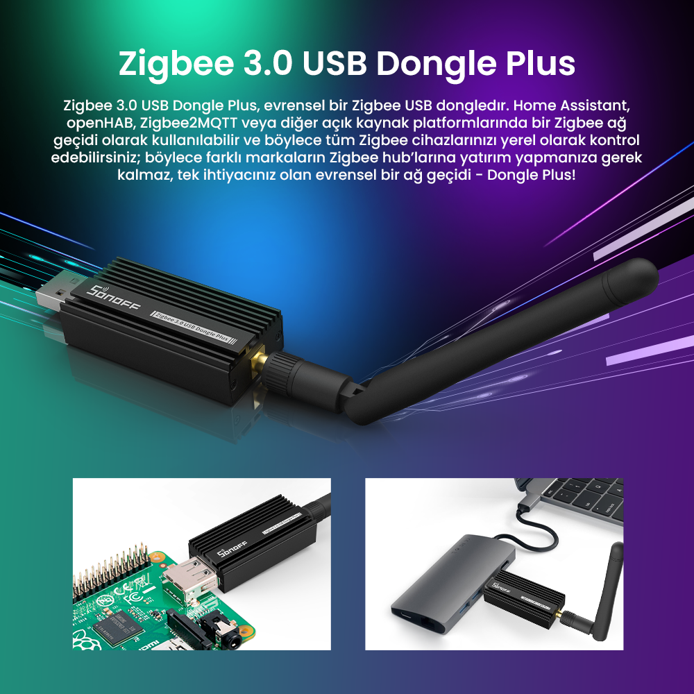 Zigbee 3.0 USB Dongle Plus–ZBDongle-E