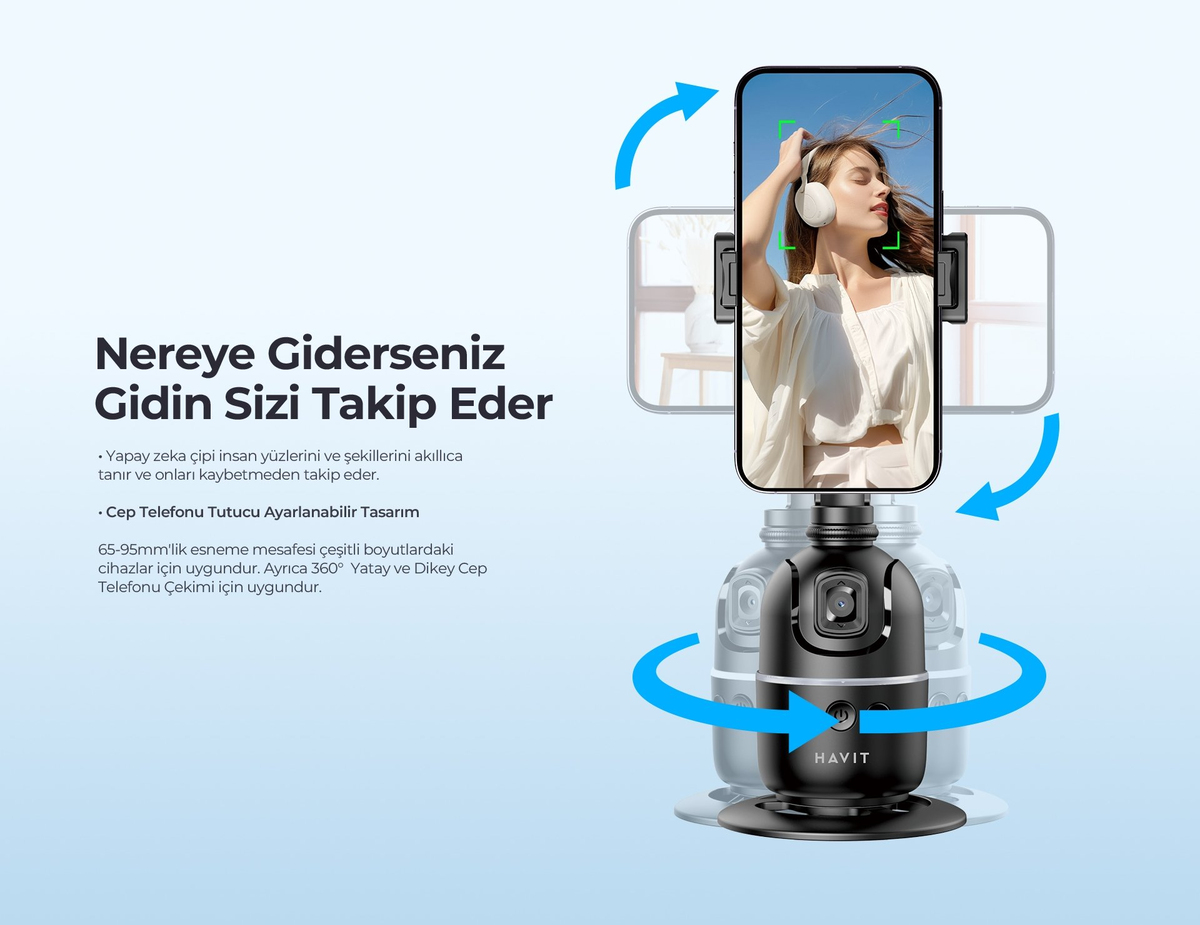 Havit ST7609 Akıllı Takip Telefon Tutucu