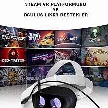 Macrobot Oculus Quest 2 Link Kablosu 5mt 5Gbps USB 3.2 Hızlı veri aktarımı,Hızlı Şarj USB-C