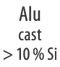 Alu > 10% Si
