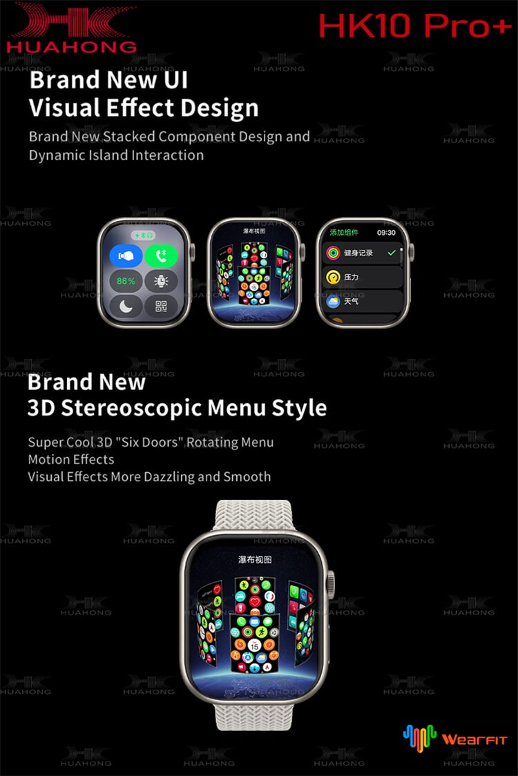 HK10 PRO+Smartwatch 2.02 Inches AMOLED Screen New Album Features Application Market-Shenzhen Shengye Technology Co.,Ltd