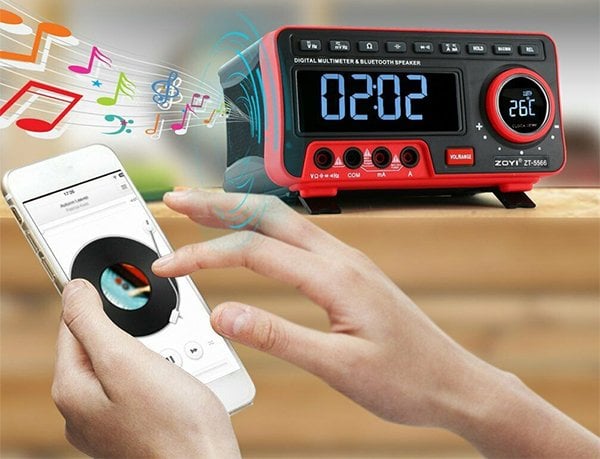 Zoyi ZT-5566 Dijital Ekranlı Masaüstü Ölçü Aleti + Bluetooth Hoparlör