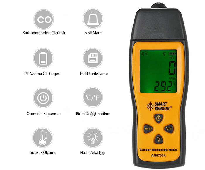 co gaz dedektörü