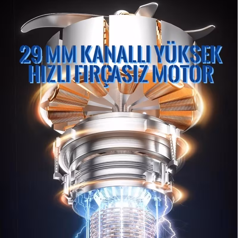 elektrikli hava üfleyici & vakum – 130000 rpm süper güçlü, 3 kademeli ayar, kablosuz, 8000 mah bataryalı, şarjlı turbo toz üfleyici ve toz çekici, bilgisayar, klavye, ev, araç, dış mekan kullanımı, aparatlı Ürün detayları 3