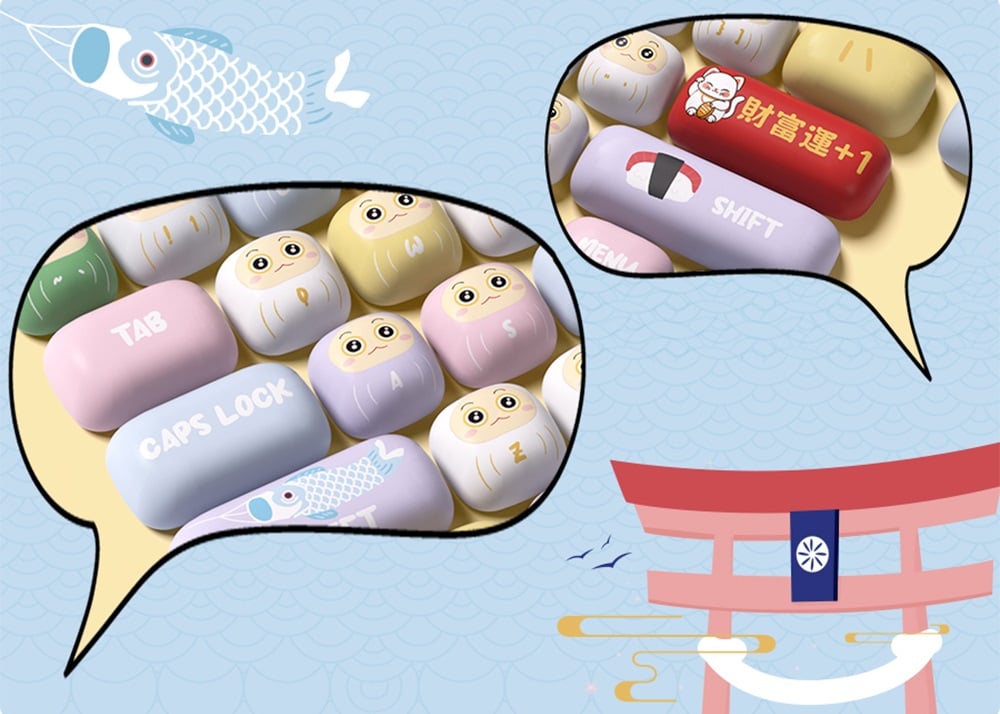 Akko Good Luck Charm Keycap Set H2