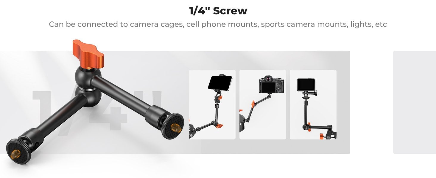 K&F Concept 9.8 Magic Arm with Super Clamp