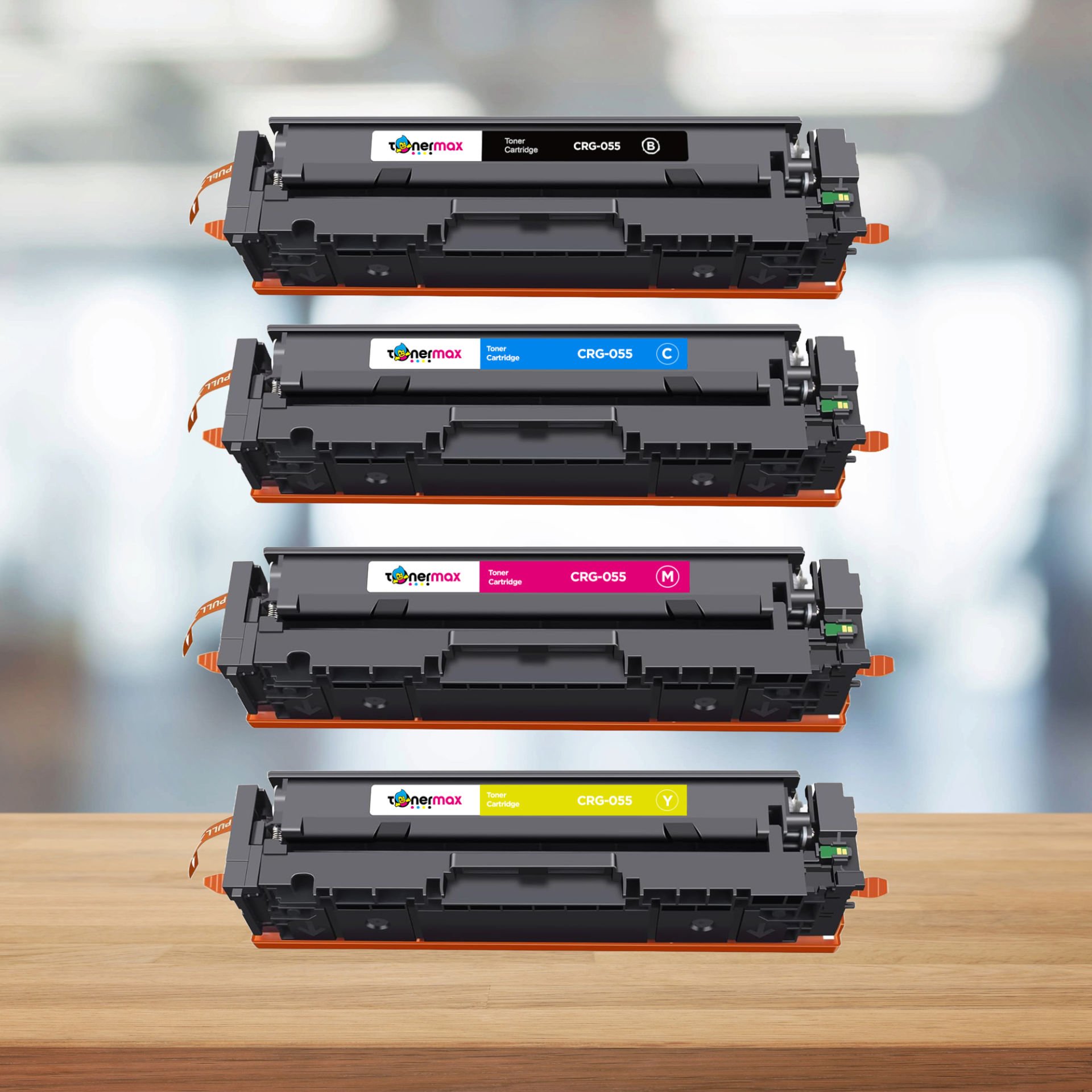 Canon CRG-055 Muadil Toner Takım - Çipli - Ön Görünüm