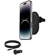 Belkin BoostCharge Manyetik Araç Şarj Cihazı, MagS ile uyumlu akıllı telefonlar