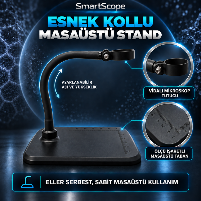 SmartScope esnek kollu masaüstü standı