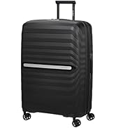 Samsonite Neo Flux - Spinner L, Genişletilebilir Çanta, 75 cm, 109/121 L, Siyah (Siyah)