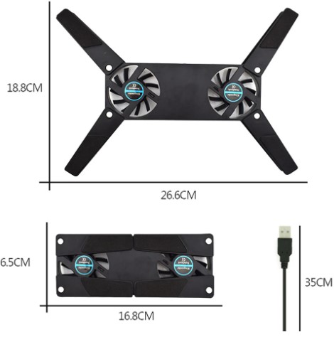 ANKAVERSE® Laptop Soğutucu üstten görünüm