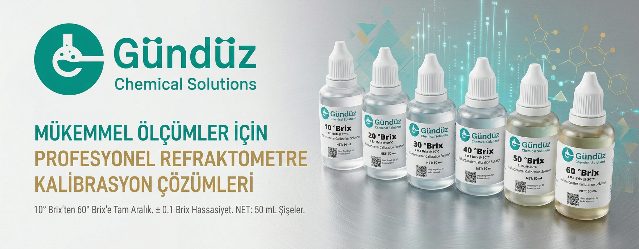 Brix Kalibrasyon Solüsyonları Refraktometre Standartları