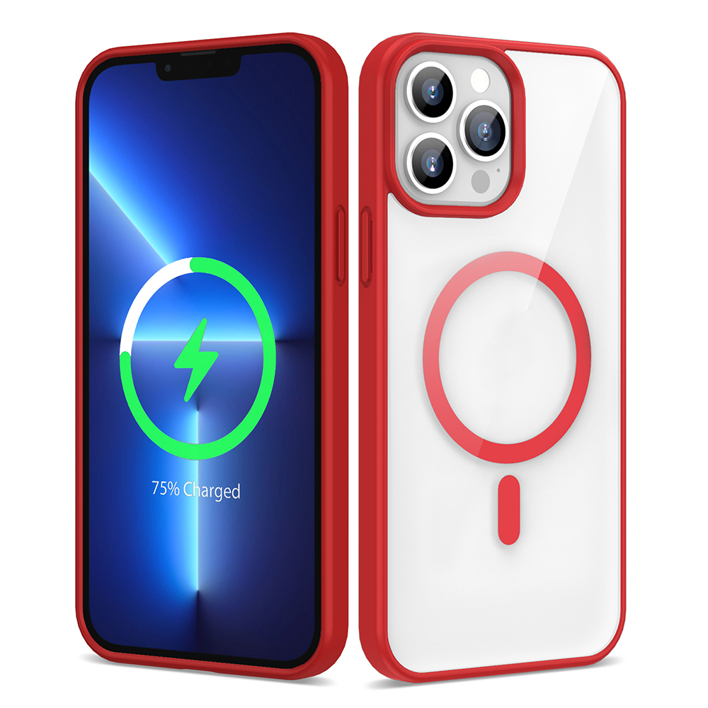 Apple iPhone 13 Pro Kılıf M-safe Wireless Şarj Özellikli Silikon Zore Ege Kapak - 6