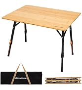 KingCamp Kamp Masası Bumbus 80 x 60 cm Katlanır Masa Yüksekliği Ayarlanabilir 42~70cm 2-4 Kişilik için...